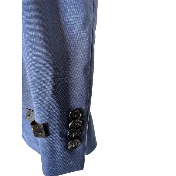 NWT Ted Baker Endurance Jarrow CT Wool 36 R Regular Fit $898 Blue Jacket - Picture 5 of 16